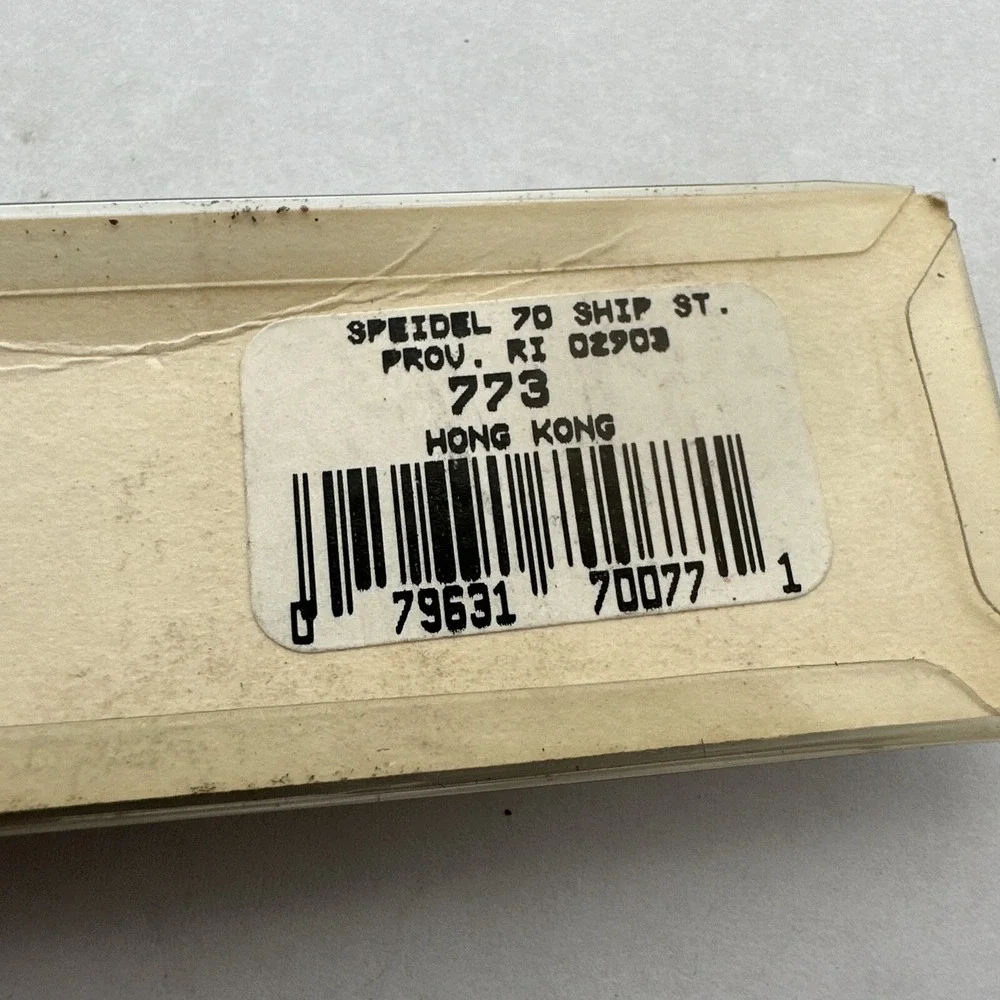 Speidel 18mm Vintage Black Rubber Watch Band‎ Strap 773 Sport 100 Meter NOS
